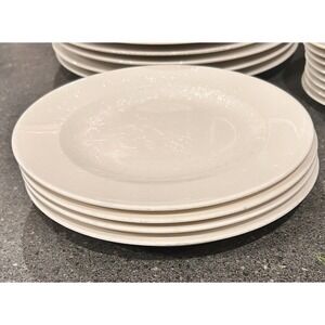 Villeroy & Boch porcelain White ‎ SALAD Plates  #1748 set of 2